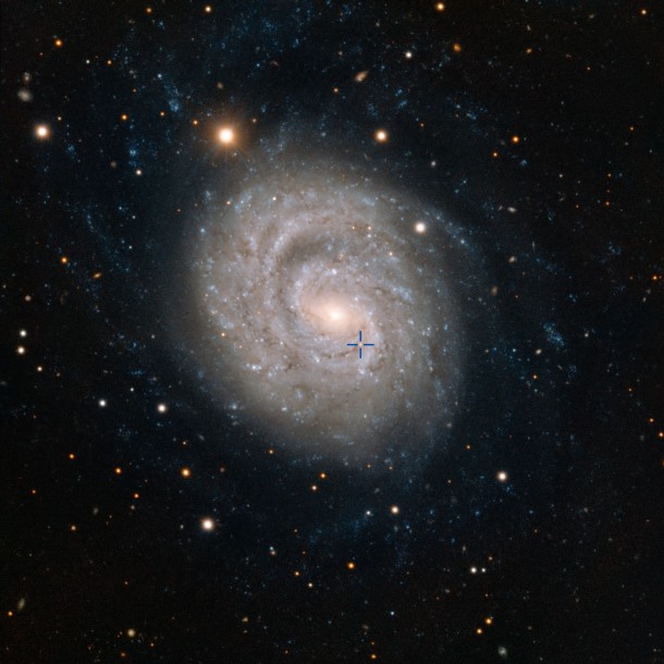 The supernova 1999em in the galaxy NGC 1637 (annotated) The supernova 1999em in the galaxy NGC 1637 (annotated)