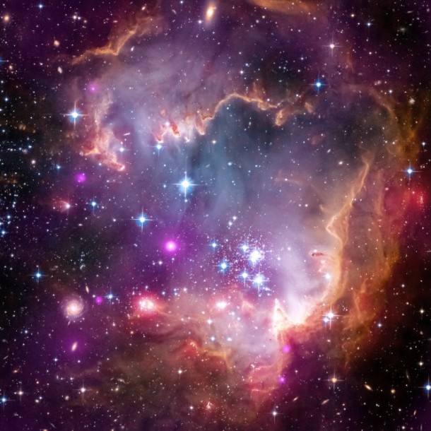 Credits: X-ray: NASA/CXC/Univ.Potsdam/L.Oskinova et al; Optical: NASA/STScI; Infrared: NASA/JPL-Caltech Credits: X-ray: NASA/CXC/Univ.Potsdam/L.Oskinova et al; Optical: NASA/STScI; Infrared: NASA/JPL-Caltech