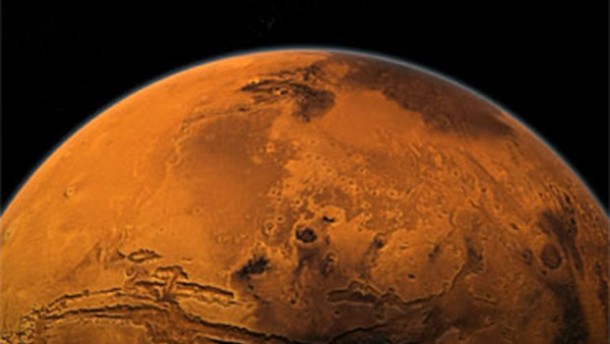Greenhouse effect on the Red Planet? Early on, Mars had giant active volcanoes, which would have released significant methane. Because of methane’s high greenhouse potential, even a thin atmosphere might have supported liquid water. Credit: NASA Greenhouse effect on the Red Planet? Early on, Mars had giant active volcanoes, which would have released significant methane. Because of methane’s high greenhouse potential, even a thin atmosphere might have supported liquid water. Credit: NASA