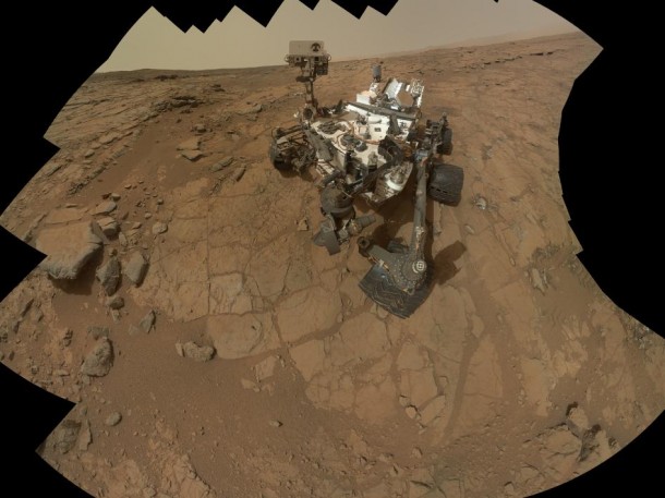 This self-portrait of NASA's Curiosity rover, which uses the RAD750 flight processor, combines 66 exposures taken by the rover's Mars Hand Lens Imager (MAHLI) during the 177th Martian day, or sol, of Curiosity's work on Mars (Feb. 3, 2013). Credit: NASA/JPL-Caltech/MSSS This self-portrait of NASA's Curiosity rover, which uses the RAD750 flight processor, combines 66 exposures taken by the rover's Mars Hand Lens Imager (MAHLI) during the 177th Martian day, or sol, of Curiosity's work on Mars (Feb. 3, 2013). Credit: NASA/JPL-Caltech/MSSS