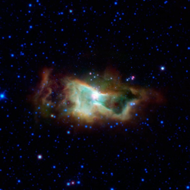 Between 2003 and 2005, thanks to its unprecedented sensitivity, NASA’s Spitzer Space Telescope created maps of the tell-tale PAH signature across large regions of space. Image credit: NASA JPL Between 2003 and 2005, thanks to its unprecedented sensitivity, NASA’s Spitzer Space Telescope created maps of the tell-tale PAH signature across large regions of space. Image credit: NASA JPL