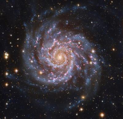 A new CU-Boulder study indicates spiral galaxies like our Milky Way, and the M74 Galaxy shown here, are larger and more massive than previously believed. Credit: NASA A new CU-Boulder study indicates spiral galaxies like our Milky Way, and the M74 Galaxy shown here, are larger and more massive than previously believed. Credit: NASA