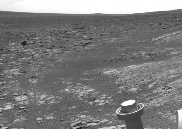 NASA's Mars Exploration Rover Opportunity used its navigation camera to acquire this view looking toward the southwest on the mission's 3,315th Martian day, or sol (May 21, 2013). Image credit: NASA/JPL-Caltech NASA's Mars Exploration Rover Opportunity used its navigation camera to acquire this view looking toward the southwest on the mission's 3,315th Martian day, or sol (May 21, 2013). Image credit: NASA/JPL-Caltech