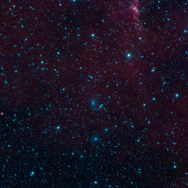 There are nearly 200 galaxies within the marked circles in this image from NASA's Spitzer Space Telescope. Image credit: NASA/JPL-Caltech/University of Wisconsin There are nearly 200 galaxies within the marked circles in this image from NASA's Spitzer Space Telescope. Image credit: NASA/JPL-Caltech/University of Wisconsin