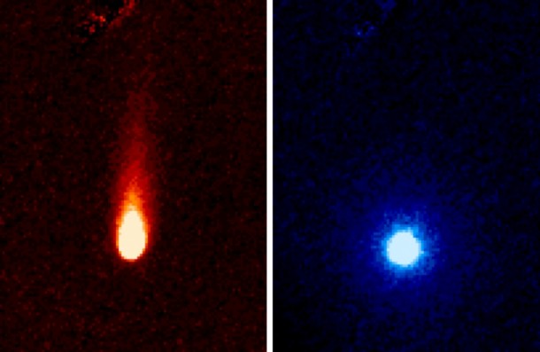 These images from NASA's Spitzer Space Telescope of C/2012 S1 (Comet ISON) were taken on June 13, when ISON was 310 million miles (about 500 million kilometers) from the sun. Image credit: NASA/JPL-Caltech/JHUAPL/UCF These images from NASA's Spitzer Space Telescope of C/2012 S1 (Comet ISON) were taken on June 13, when ISON was 310 million miles (about 500 million kilometers) from the sun. Image credit: NASA/JPL-Caltech/JHUAPL/UCF