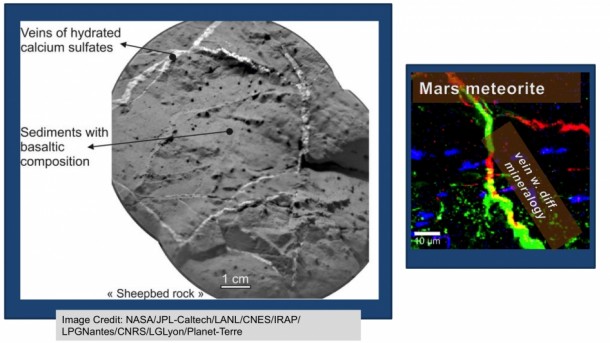 These two images illustrate the value of being able to identify different compositions at very small scales. Left image credit: NASA/JPL-Caltech/LANL/CNES/IRAP/LPGNantes/CNRS/LGLyon/Planet-Terre Right image credit: M. Fries These two images illustrate the value of being able to identify different compositions at very small scales. Left image credit: NASA/JPL-Caltech/LANL/CNES/IRAP/LPGNantes/CNRS/LGLyon/Planet-Terre Right image credit: M. Fries
