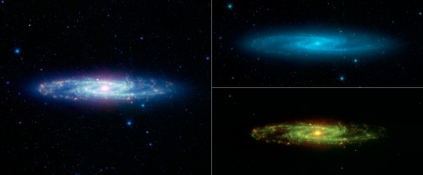 The spectacular swirling arms and central bar of the Sculptor galaxy are revealed in this new view from NASA's Spitzer Space Telescope. Image credit: NASA/JPL-Caltech The spectacular swirling arms and central bar of the Sculptor galaxy are revealed in this new view from NASA's Spitzer Space Telescope. Image credit: NASA/JPL-Caltech