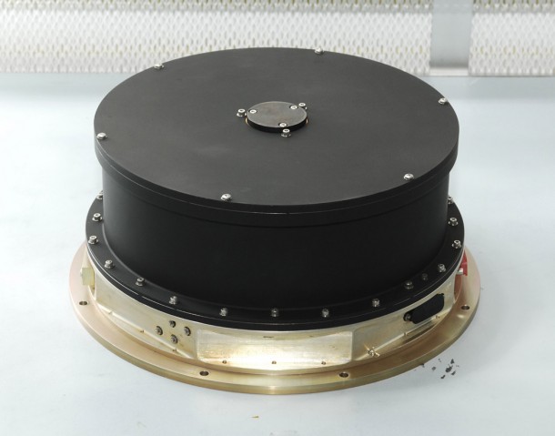 High-precision pointing of the Kepler spacecraft is controlled by reaction wheels, which are small electric motors mounted on the spacecraft that control the three axes of motion: up/down, forward/back and left/right. Image Credit: Ball Aerospace High-precision pointing of the Kepler spacecraft is controlled by reaction wheels, which are small electric motors mounted on the spacecraft that control the three axes of motion: up/down, forward/back and left/right. Image Credit: Ball Aerospace
