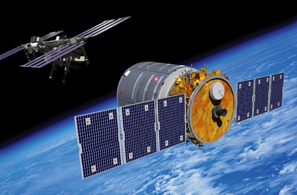 Artist rendering of Cygnus spacecraft approaching the International Space Station. Image Credit: Courtesy of Orbital Sciences Corporation Artist rendering of Cygnus spacecraft approaching the International Space Station. Image Credit: Courtesy of Orbital Sciences Corporation
