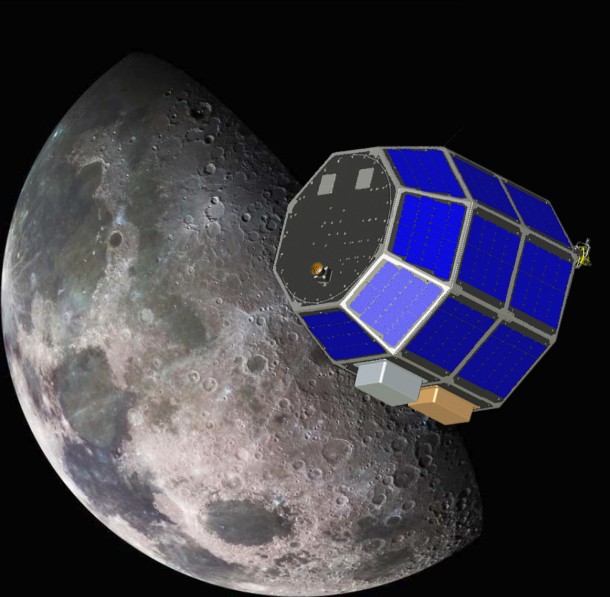 The Lunar Atmosphere and Dust Environment Explorer (LADEE) spacecraft now is in an elliptic orbit around Earth, as the start of its journey to the moon. Image Credit: NASA The Lunar Atmosphere and Dust Environment Explorer (LADEE) spacecraft now is in an elliptic orbit around Earth, as the start of its journey to the moon. Image Credit: NASA