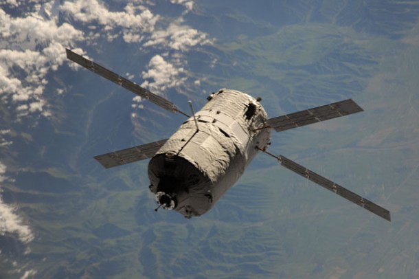The European Space Agency's Automated Transfer Vehicle-4 (ATV-4) "Albert Einstein" is about to dock to the orbital outpost at 2:07 GMT, June 15, 2013, following a ten-day period of free-flight. The European Space Agency's Automated Transfer Vehicle-4 (ATV-4) "Albert Einstein" is about to dock to the orbital outpost at 2:07 GMT, June 15, 2013, following a ten-day period of free-flight.