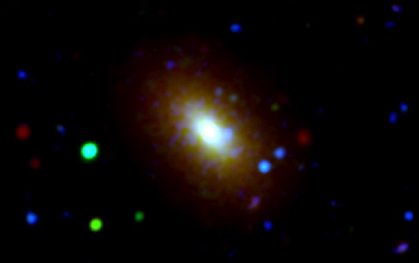 New evidence from NASA's Wide-field Infrared Survey Explorer (WISE) and Galaxy Evolution Explorer (GALEX) missions provide support for the "inside-out" theory of galaxy evolution, which holds that star formation starts at the core of the galaxy and spreads outward. Image Credit: NASA/JPL-Caltech New evidence from NASA's Wide-field Infrared Survey Explorer (WISE) and Galaxy Evolution Explorer (GALEX) missions provide support for the "inside-out" theory of galaxy evolution, which holds that star formation starts at the core of the galaxy and spreads outward. Image Credit: NASA/JPL-Caltech