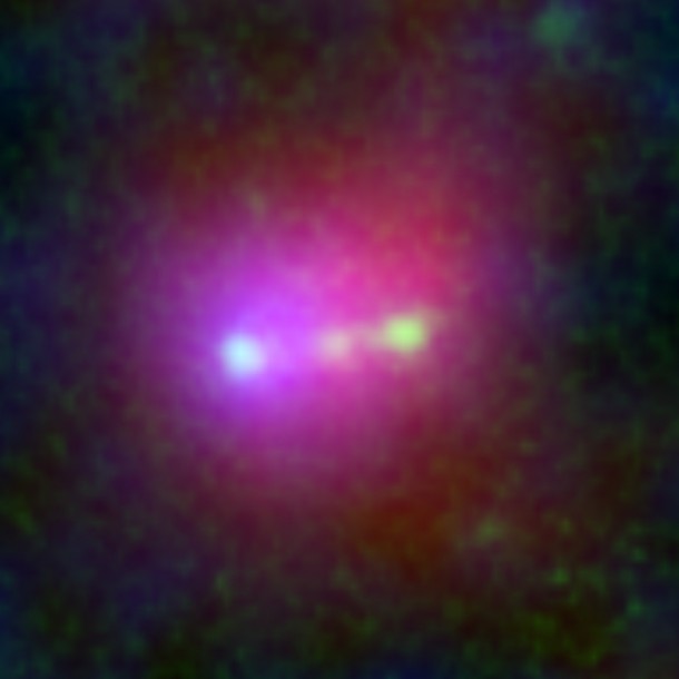 Himiko. Credit: NASA, ESA, ESO, NRAO, NAOJ, JAO, M. Ouchi (University of Tokyo), R. Ellis (California Institute of Technology), Y. Ono (University of Tokyo), K. Nakanishi (The Graduate University for Advanced Studies (SOKENDAI) and Joint ALMA Observatory), K. Kohno and R. Momose (University of Tokyo), Y. Kurono (Joint ALMA Observatory), M. Ashby (Harvard-Smithsonian Center for Astronomy), K. Shimasaku (University of Tokyo), S. Willner and G. Fazio (Harvard-Smithsonian Center for Astrophysics), Y. Tamura (University of Tokyo), and D. Iono (National Astronomical Observatory of Japan) Himiko. Credit: NASA, ESA, ESO, NRAO, NAOJ, JAO, M. Ouchi (University of Tokyo), R. Ellis (California Institute of Technology), Y. Ono (University of Tokyo), K. Nakanishi (The Graduate University for Advanced Studies (SOKENDAI) and Joint ALMA Observatory), K. Kohno and R. Momose (University of Tokyo), Y. Kurono (Joint ALMA Observatory), M. Ashby (Harvard-Smithsonian Center for Astronomy), K. Shimasaku (University of Tokyo), S. Willner and G. Fazio (Harvard-Smithsonian Center for Astrophysics), Y. Tamura (University of Tokyo), and D. Iono (National Astronomical Observatory of Japan)