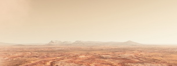 This is an artist's concept of present-day Mars -- a barren, cold, desert world. Image Credit: Michael Lentz/NASA Goddard Conceptual Image Lab This is an artist's concept of present-day Mars -- a barren, cold, desert world. Image Credit: Michael Lentz/NASA Goddard Conceptual Image Lab