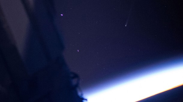 Comet ISON is barely visible in this photograph taken by an Expedition 38 crew member from the space station. Image Credit: NASA Comet ISON is barely visible in this photograph taken by an Expedition 38 crew member from the space station. Image Credit: NASA
