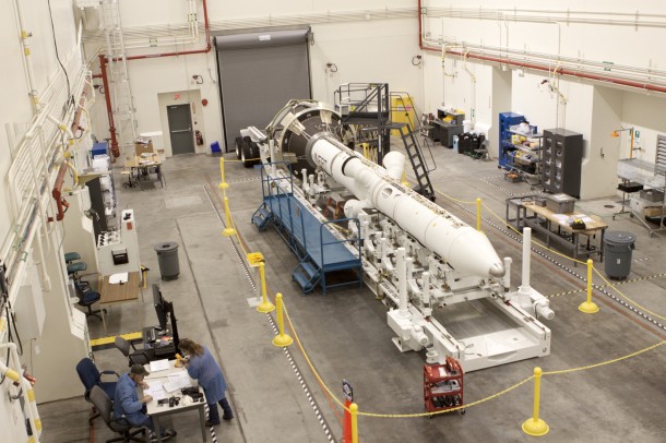 The LAS is currently housed at NASA’s Kennedy Space Center awaiting EFT-1, which launches Fall 2014. It will carry Orion farther into space than any human spacecraft has gone in more than 40 years. The LAS is currently housed at NASA’s Kennedy Space Center awaiting EFT-1, which launches Fall 2014. It will carry Orion farther into space than any human spacecraft has gone in more than 40 years.