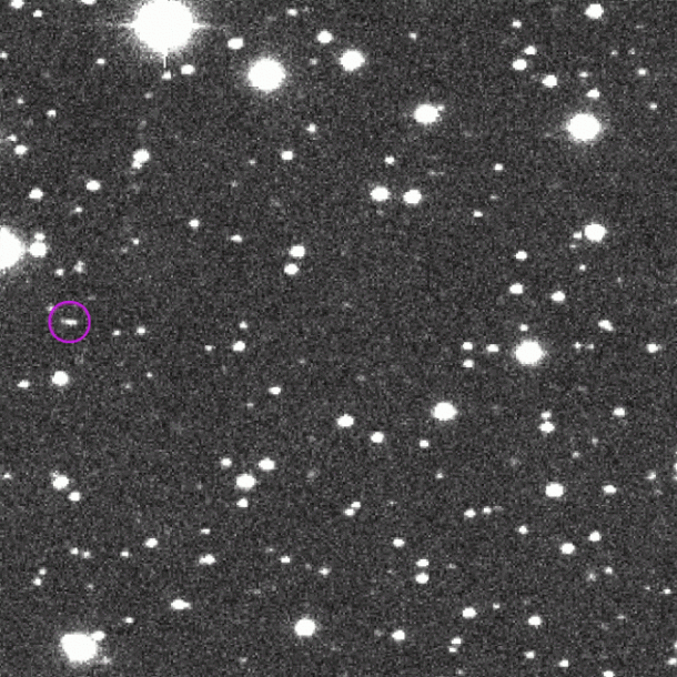This animated GIF shows Asteroid 2014 AA, discovered by the NASA-sponsored Catalina Sky Survey on Jan. 1, 2014, as it moved across the sky. Image Credit: CSS/LPL/UA This animated GIF shows Asteroid 2014 AA, discovered by the NASA-sponsored Catalina Sky Survey on Jan. 1, 2014, as it moved across the sky. Image Credit: CSS/LPL/UA