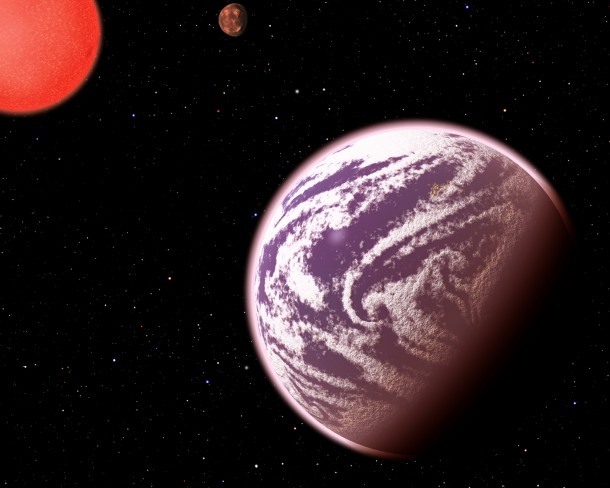 KOI-314c, shown in this artist's conception, is the lightest planet to have both its mass and physical size measured. Surprisingly, although the planet weighs the same as Earth, it is 60 percent larger in diameter, meaning that it must have a very thick, gaseous atmosphere. C. Pulliam & D. Aguilar (CfA) KOI-314c, shown in this artist's conception, is the lightest planet to have both its mass and physical size measured. Surprisingly, although the planet weighs the same as Earth, it is 60 percent larger in diameter, meaning that it must have a very thick, gaseous atmosphere. C. Pulliam & D. Aguilar (CfA)