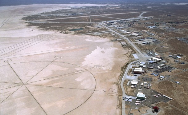 As of March 1, 2014, NASA's Dryden Flight Research Center along the northwest edge of Rogers Dry Lake at Edwards Air Force Base, Calif. is renamed in honor of former research test pilot and NASA astronaut Neil A. Armstrong, the first man to step onto the surface of the moon during the Apollo 11 mission in 1969. Image Credit: NASA As of March 1, 2014, NASA's Dryden Flight Research Center along the northwest edge of Rogers Dry Lake at Edwards Air Force Base, Calif. is renamed in honor of former research test pilot and NASA astronaut Neil A. Armstrong, the first man to step onto the surface of the moon during the Apollo 11 mission in 1969. Image Credit: NASA