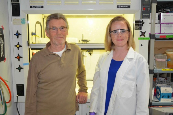 Michael Russell and Laurie Barge of NASA's Jet Propulsion Laboratory, Pasadena, Calif., are pictured in their Icy Worlds laboratory, where they mimic the conditions of Earth billions of years ago, attempting to answer the question of how life first arose. Image Credit: NASA/JPL-Caltech Michael Russell and Laurie Barge of NASA's Jet Propulsion Laboratory, Pasadena, Calif., are pictured in their Icy Worlds laboratory, where they mimic the conditions of Earth billions of years ago, attempting to answer the question of how life first arose. Image Credit: NASA/JPL-Caltech