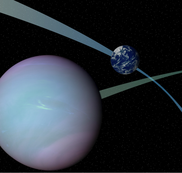 Tilted orbits might make some planets wobble like a top that's almost done spinning, an effect that could maintain liquid water on the surface. Image Credit: NASA's Goddard Space Flight Center Tilted orbits might make some planets wobble like a top that's almost done spinning, an effect that could maintain liquid water on the surface. Image Credit: NASA's Goddard Space Flight Center