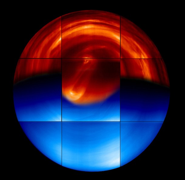 Venus, southern hemisphere. Copyright ESA/VIRTIS-VenusX IASF-INAF, Observatoire de Paris (R.Hueso, Univ. Bilbao) Venus, southern hemisphere. Copyright ESA/VIRTIS-VenusX IASF-INAF, Observatoire de Paris (R.Hueso, Univ. Bilbao)