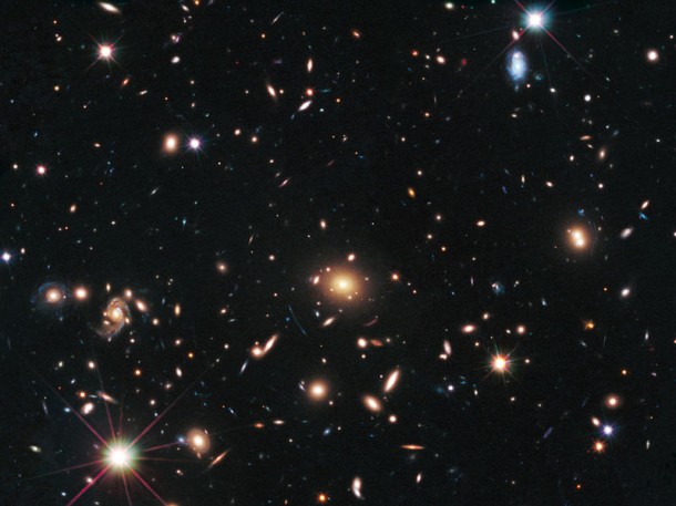 Galaxy Cluster MACS J1720.2+3536. Credit: NASA, ESA, S. Perlmutter (UC Berkeley, LBNL), A. Koekemoer (STScI), M. Postman (STScI), A. Riess (STScI/JHU), J. Nordin (LBNL, UC Berkeley), D. Rubin (Florida State University), and C. McCully (Rutgers University) Galaxy Cluster MACS J1720.2+3536. Credit: NASA, ESA, S. Perlmutter (UC Berkeley, LBNL), A. Koekemoer (STScI), M. Postman (STScI), A. Riess (STScI/JHU), J. Nordin (LBNL, UC Berkeley), D. Rubin (Florida State University), and C. McCully (Rutgers University)