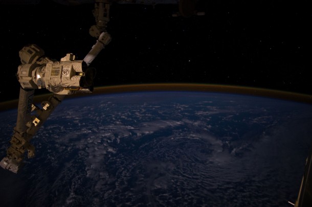 One of the Expedition 40 crew members recorded this image from aboard the International Space Station flying 226 nautical miles above the western Pacific Ocean. Image Credit: NASA One of the Expedition 40 crew members recorded this image from aboard the International Space Station flying 226 nautical miles above the western Pacific Ocean. Image Credit: NASA