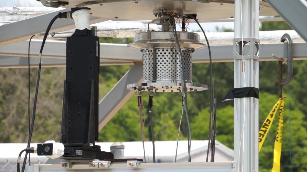 The low-profile diffuser undergoes a round of tests at NASA's Marshall Space Flight Center in Huntsville, Alabama. Image Credit: NASA/MSFC The low-profile diffuser undergoes a round of tests at NASA's Marshall Space Flight Center in Huntsville, Alabama. Image Credit: NASA/MSFC