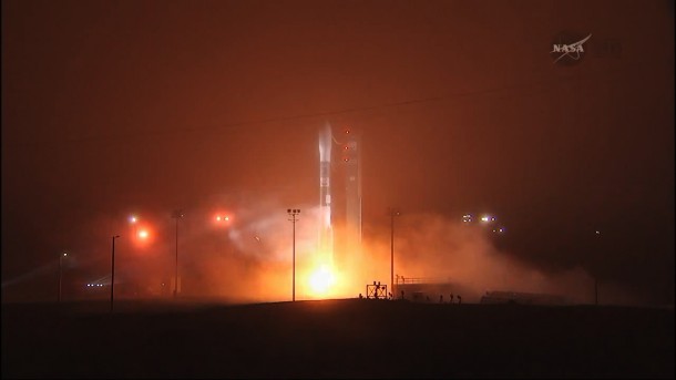 A Delta II rocket leaps off the launch pad to begin NASA's OCO-2 mission at Vandenberg Air Force Base in California. Image Credit: NASA TV A Delta II rocket leaps off the launch pad to begin NASA's OCO-2 mission at Vandenberg Air Force Base in California. Image Credit: NASA TV