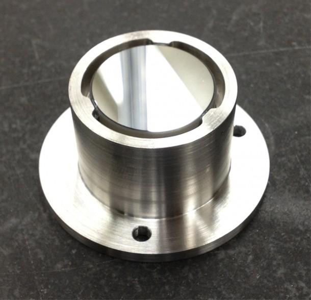 This is a prototype of a mirror mount that scientists made using a new 3-D printing technique. Image Credit: NASA-JPL/Caltech This is a prototype of a mirror mount that scientists made using a new 3-D printing technique. Image Credit: NASA-JPL/Caltech