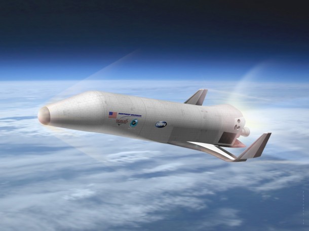 Northrop Grumman Corporation with Scaled Composites and Virgin Galactic is developing a preliminary design for DARPA's Experimental Spaceplane XS-1, shown here in an artist's concept. In addition to low-cost launch, the XS-1 will serve as a test-bed for a new generation of hypersonic aircraft. (Northrop Grumman Image) Northrop Grumman Corporation with Scaled Composites and Virgin Galactic is developing a preliminary design for DARPA's Experimental Spaceplane XS-1, shown here in an artist's concept. In addition to low-cost launch, the XS-1 will serve as a test-bed for a new generation of hypersonic aircraft. (Northrop Grumman Image)