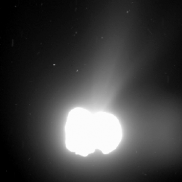 Comet activity on 2 August 2014. Copyright ESA/Rosetta/MPS for OSIRIS Team MPS/UPD/LAM/IAA/SSO/INTA/UPM/DASP/IDA Comet activity on 2 August 2014. Copyright ESA/Rosetta/MPS for OSIRIS Team MPS/UPD/LAM/IAA/SSO/INTA/UPM/DASP/IDA