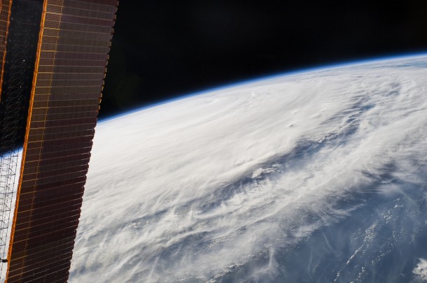 One of the Expedition 40 crew members aboard the International Space Station, from an altitude of 221 nautical miles, photographed this image of Typhoon Halong at 08:02:41 GMT on Aug. 7, 2014. One of the Expedition 40 crew members aboard the International Space Station, from an altitude of 221 nautical miles, photographed this image of Typhoon Halong at 08:02:41 GMT on Aug. 7, 2014.