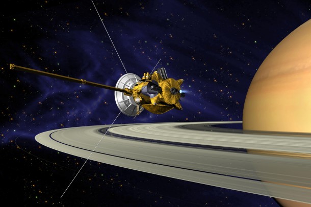 Artist's concept of the Cassini spacecraft during Saturn orbit insertion. Cassini mission controllers are preparing for the biggest remaining burn planned for the mission, which is slated for Aug. 9. Image Credit: NASA/JPL-Caltech Artist's concept of the Cassini spacecraft during Saturn orbit insertion. Cassini mission controllers are preparing for the biggest remaining burn planned for the mission, which is slated for Aug. 9. Image Credit: NASA/JPL-Caltech