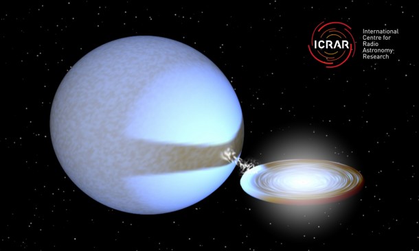 A rendering of what P13 would look like close up. Credit: Image created by Tom Russell (ICRAR) using software created by Rob Hynes (Louisiana State University). A rendering of what P13 would look like close up. Credit: Image created by Tom Russell (ICRAR) using software created by Rob Hynes (Louisiana State University).