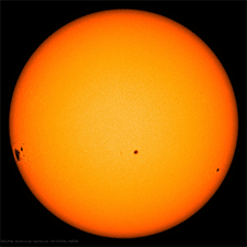 The largest sunspot since November 1990 is seen traveling across the front of the sun in these images from NASA's SDO, captured Oct. 17-Oct 29, 2014. Image Credit: NASA/SDO The largest sunspot since November 1990 is seen traveling across the front of the sun in these images from NASA's SDO, captured Oct. 17-Oct 29, 2014. Image Credit: NASA/SDO