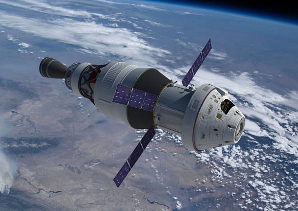 Artist concept of the Orion spacecraft. The ICPS will boost the Orion to the correct altitude and trajectory needed to send the spacecraft around the moon in order to check out vital systems during the initial test flights. Image Credit: NASA Artist concept of the Orion spacecraft. The ICPS will boost the Orion to the correct altitude and trajectory needed to send the spacecraft around the moon in order to check out vital systems during the initial test flights. Image Credit: NASA