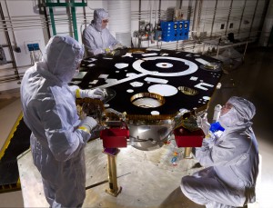 Technicians in a Lockheed Martin clean room near Denver prepare NASA's InSight Mars lander for propulsion proof and leak testing on Oct. 31, 2014. Following the test, the lander was moved to another clean room for start of the mission's assembly, test and launch operations (ATLO) phase. Image Credit: NASA/JPL-Caltech/Lockheed Martin Technicians in a Lockheed Martin clean room near Denver prepare NASA's InSight Mars lander for propulsion proof and leak testing on Oct. 31, 2014. Following the test, the lander was moved to another clean room for start of the mission's assembly, test and launch operations (ATLO) phase. Image Credit: NASA/JPL-Caltech/Lockheed Martin