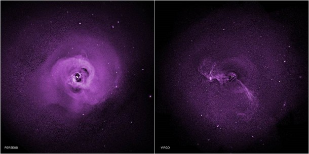 Chandra observations of the Perseus and Virgo galaxy clusters suggest turbulence may be preventing hot gas there from cooling, addressing a long-standing question of galaxy clusters do not form large numbers of stars. Image Credit: NASA/CXC/Stanford/I. Zhuravleva et al. Chandra observations of the Perseus and Virgo galaxy clusters suggest turbulence may be preventing hot gas there from cooling, addressing a long-standing question of galaxy clusters do not form large numbers of stars. Image Credit: NASA/CXC/Stanford/I. Zhuravleva et al.