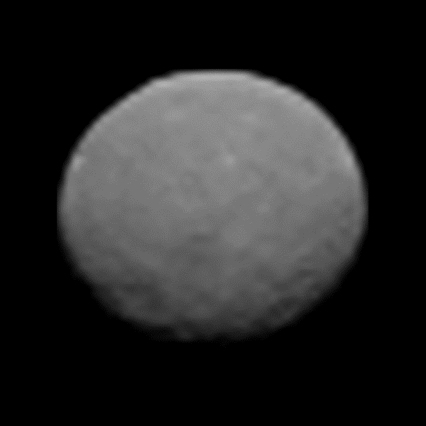 This animation of the dwarf planet Ceres was made by combining images taken by NASA's Dawn spacecraft on Jan. 25. The spacecraft's framing camera took these images, at a distance of about 147,000 miles (237,000 kilometers) from Ceres, and they represent the highest-resolution views to date of the dwarf planet. Image Credit: NASA/JPL This animation of the dwarf planet Ceres was made by combining images taken by NASA's Dawn spacecraft on Jan. 25. The spacecraft's framing camera took these images, at a distance of about 147,000 miles (237,000 kilometers) from Ceres, and they represent the highest-resolution views to date of the dwarf planet. Image Credit: NASA/JPL