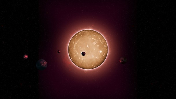 Kepler-444 is a recently discovered star with at least five Earth-size planets. The system is 11.2 billion years old. Larger image. Illustration by Tiago Campante/Peter Devine. Kepler-444 is a recently discovered star with at least five Earth-size planets. The system is 11.2 billion years old. Larger image. Illustration by Tiago Campante/Peter Devine.