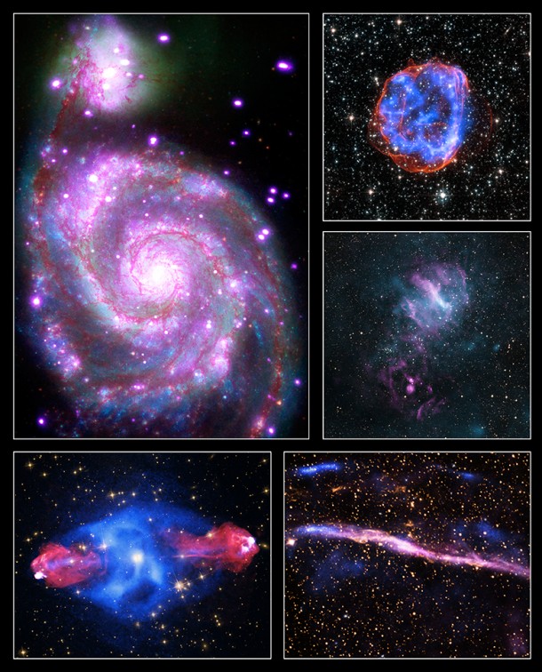 To celebrate the International Year of Light, five Chandra images (M51, SNR E0519-69.0, MSH 11-62, Cygnus A, and RCW 86) have been released. Image Credit: NASA/CXC/SAO To celebrate the International Year of Light, five Chandra images (M51, SNR E0519-69.0, MSH 11-62, Cygnus A, and RCW 86) have been released. Image Credit: NASA/CXC/SAO