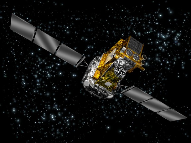 ESA's XMM-Newton Telescope observed the low-energy portion of the X-ray light spectrum emitted by PDS 456. Image Credit: ESA ESA's XMM-Newton Telescope observed the low-energy portion of the X-ray light spectrum emitted by PDS 456. Image Credit: ESA
