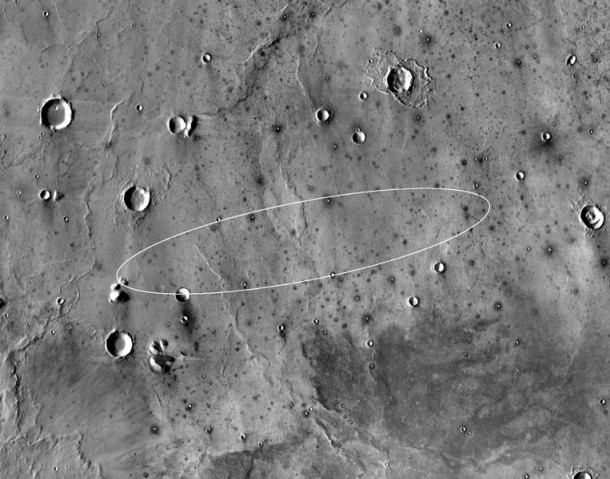 This map shows the single area under continuing evaluation as the InSight mission's Mars landing site, as of a year before the mission's May 2016 launch. Credit: NASA/JPL-Caltech This map shows the single area under continuing evaluation as the InSight mission's Mars landing site, as of a year before the mission's May 2016 launch. Credit: NASA/JPL-Caltech