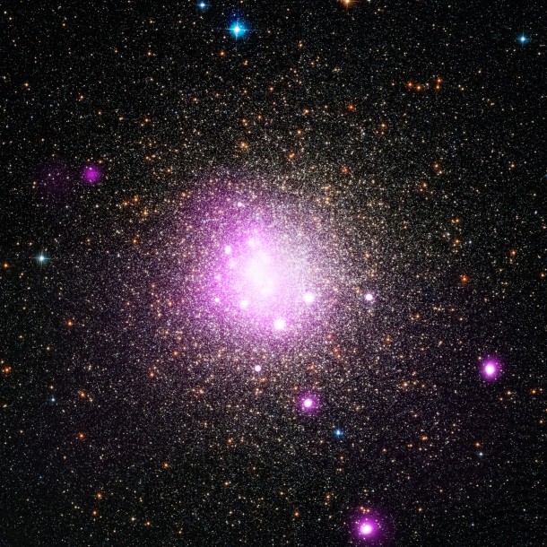In this Chandra image of ngc6388, researchers have found evidence that a white dwarf star may have ripped apart a planet as it came too close. When a star reaches its white dwarf stage, nearly all of the material from the star is packed inside a radius one hundredth that of the original star. Image Credit: NASA/CXC/IASF Palermo/M.Del Santo et al; NASA/STScI In this Chandra image of ngc6388, researchers have found evidence that a white dwarf star may have ripped apart a planet as it came too close. When a star reaches its white dwarf stage, nearly all of the material from the star is packed inside a radius one hundredth that of the original star. Image Credit: NASA/CXC/IASF Palermo/M.Del Santo et al; NASA/STScI