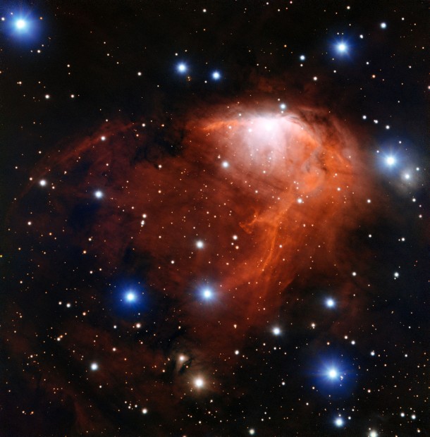 This richly coloured cloud of gas called RCW 34 is a site of star formation in the southern constellation of Vela (The Sails). This image was taken using the FORS instrument on ESO’s Very Large Telescope in northern Chile. Credit: ESO This richly coloured cloud of gas called RCW 34 is a site of star formation in the southern constellation of Vela (The Sails). This image was taken using the FORS instrument on ESO’s Very Large Telescope in northern Chile. Credit: ESO