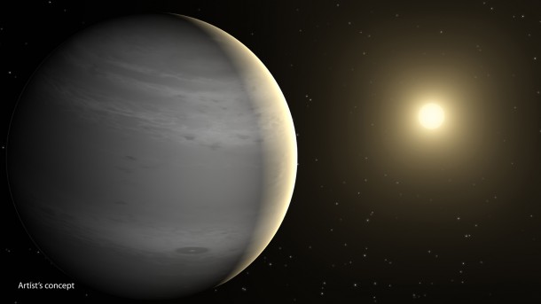 Planets having atmospheres rich in helium may be common in our galaxy, according to a new theory based on data from NASA's Spitzer Space Telescope. Image credit: NASA/JPL-Caltech Planets having atmospheres rich in helium may be common in our galaxy, according to a new theory based on data from NASA's Spitzer Space Telescope. Image credit: NASA/JPL-Caltech