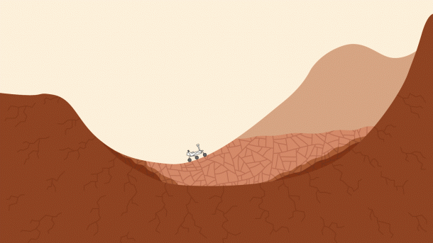 This pair of drawings depicts the same location at Gale Crater on at two points in time: now and billions of years ago. Water moving beneath the ground, as well as water above the surface in ancient rivers and lakes, provided favorable conditions for microbial life, if Mars has ever hosted life. Credit: NASA/JPL-Caltech This pair of drawings depicts the same location at Gale Crater on at two points in time: now and billions of years ago. Water moving beneath the ground, as well as water above the surface in ancient rivers and lakes, provided favorable conditions for microbial life, if Mars has ever hosted life. Credit: NASA/JPL-Caltech