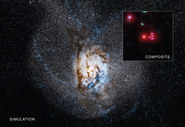 Credit: X-ray: NASA/CXC/Univ of Florida/J.Ma et al; Optical: NASA/STScI; Infrared: NASA/JPL-Caltech; Radio: ESO/NAOJ/NRAO/ALMA Credit: X-ray: NASA/CXC/Univ of Florida/J.Ma et al; Optical: NASA/STScI; Infrared: NASA/JPL-Caltech; Radio: ESO/NAOJ/NRAO/ALMA